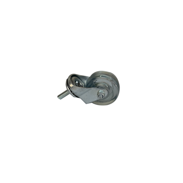 2螺絲活動PU透明輪