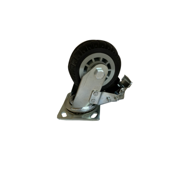 5附剎車靜音橡膠花紋輪