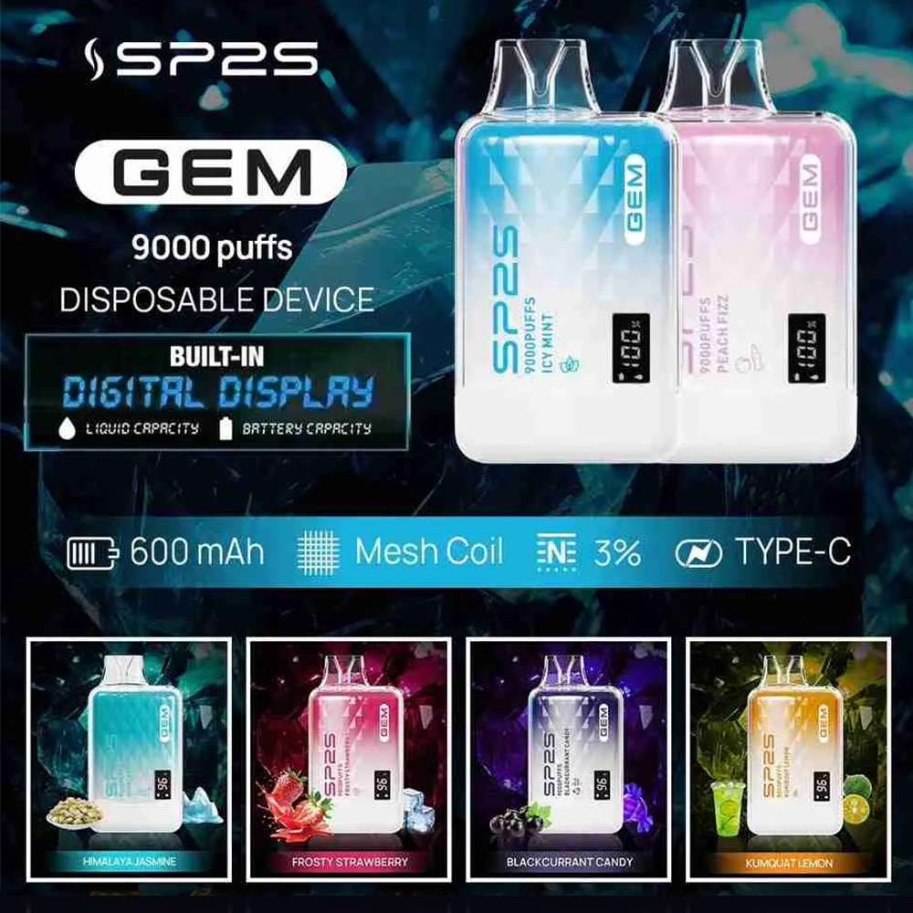 SP2S GEM 拋棄式電子煙9000口